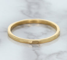 Load image into Gallery viewer, 1.6mm Hammered Band in 14K Rose Gold
