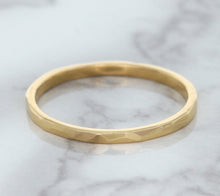 Load image into Gallery viewer, 1.6mm Hammered Band in 14K Rose Gold