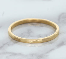 Load image into Gallery viewer, 1.6mm Hammered Band in 14K Rose Gold