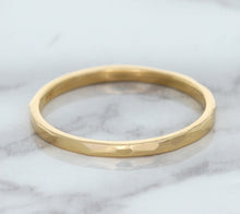Load image into Gallery viewer, 1.6mm Hammered Band in 14K Rose Gold