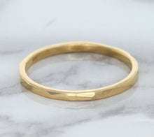 Load image into Gallery viewer, 1.6mm Hammered Band in 14K Rose Gold