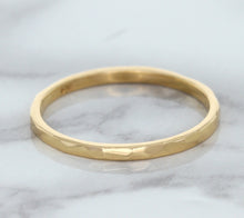 Load image into Gallery viewer, 1.6mm Hammered Band in 14K Rose Gold