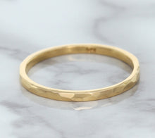 Load image into Gallery viewer, 1.6mm Hammered Band in 14K Rose Gold