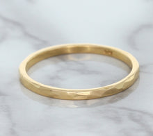Load image into Gallery viewer, 1.6mm Hammered Band in 14K Rose Gold