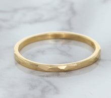Load image into Gallery viewer, 1.6mm Hammered Band in 14K Rose Gold