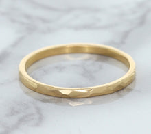 Load image into Gallery viewer, 1.6mm Hammered Band in 14K Rose Gold