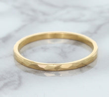 Load image into Gallery viewer, 1.6mm Hammered Band in 14K Rose Gold