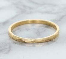 Load image into Gallery viewer, 1.6mm Hammered Band in 14K Rose Gold