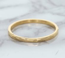 Load image into Gallery viewer, 1.6mm Hammered Band in 14K Rose Gold