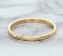 Load image into Gallery viewer, 1.6mm Hammered Band in 14K Rose Gold