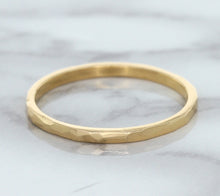 Load image into Gallery viewer, 1.6mm Hammered Band in 14K Rose Gold