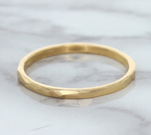 Load image into Gallery viewer, 1.6mm Hammered Band in 14K Rose Gold