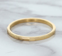 Load image into Gallery viewer, 1.6mm Hammered Band in 14K Rose Gold