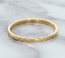 Load image into Gallery viewer, 1.6mm Hammered Band in 14K Rose Gold
