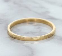 Load image into Gallery viewer, 1.6mm Hammered Band in 14K Rose Gold