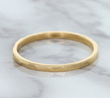 Load image into Gallery viewer, 1.6mm Hammered Band in 14K Rose Gold