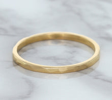Load image into Gallery viewer, 1.6mm Hammered Band in 14K Rose Gold
