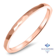 Load image into Gallery viewer, 1.6mm Hammered Band in 14K Rose Gold