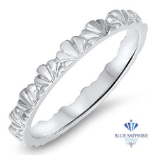 Load image into Gallery viewer, 2.5mm Scalloped Band in 14K White Gold