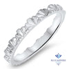 2.5mm Scalloped Band in 14K White Gold
