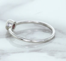 Load image into Gallery viewer, 0.19ct Round Pink Sapphire Ring in 14K White Gold