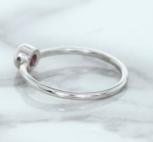 Load image into Gallery viewer, 0.19ct Round Pink Sapphire Ring in 14K White Gold