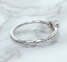 Load image into Gallery viewer, 0.19ct Round Pink Sapphire Ring in 14K White Gold