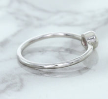 Load image into Gallery viewer, 0.19ct Round Pink Sapphire Ring in 14K White Gold