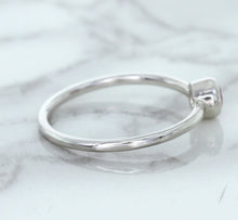 Load image into Gallery viewer, 0.19ct Round Pink Sapphire Ring in 14K White Gold