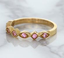 Load image into Gallery viewer, 0.22ctw Pink Sapphire Alternating Marquise Ring in 14K Rose Gold