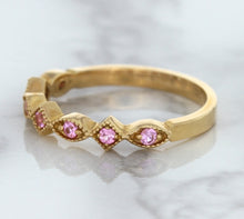 Load image into Gallery viewer, 0.22ctw Pink Sapphire Alternating Marquise Ring in 14K Rose Gold