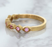 Load image into Gallery viewer, 0.22ctw Pink Sapphire Alternating Marquise Ring in 14K Rose Gold