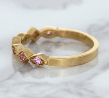 Load image into Gallery viewer, 0.22ctw Pink Sapphire Alternating Marquise Ring in 14K Rose Gold