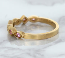 Load image into Gallery viewer, 0.22ctw Pink Sapphire Alternating Marquise Ring in 14K Rose Gold