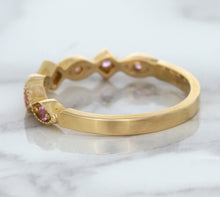 Load image into Gallery viewer, 0.22ctw Pink Sapphire Alternating Marquise Ring in 14K Rose Gold