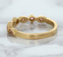 Load image into Gallery viewer, 0.22ctw Pink Sapphire Alternating Marquise Ring in 14K Rose Gold