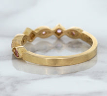 Load image into Gallery viewer, 0.22ctw Pink Sapphire Alternating Marquise Ring in 14K Rose Gold