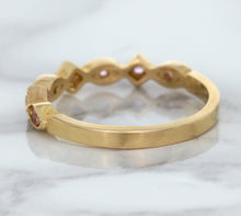 Load image into Gallery viewer, 0.22ctw Pink Sapphire Alternating Marquise Ring in 14K Rose Gold