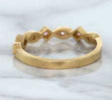 Load image into Gallery viewer, 0.22ctw Pink Sapphire Alternating Marquise Ring in 14K Rose Gold