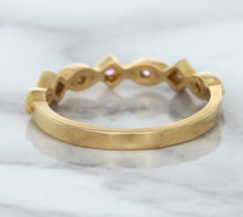 Load image into Gallery viewer, 0.22ctw Pink Sapphire Alternating Marquise Ring in 14K Rose Gold