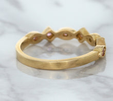 Load image into Gallery viewer, 0.22ctw Pink Sapphire Alternating Marquise Ring in 14K Rose Gold