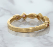 Load image into Gallery viewer, 0.22ctw Pink Sapphire Alternating Marquise Ring in 14K Rose Gold