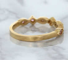 Load image into Gallery viewer, 0.22ctw Pink Sapphire Alternating Marquise Ring in 14K Rose Gold