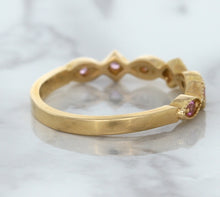 Load image into Gallery viewer, 0.22ctw Pink Sapphire Alternating Marquise Ring in 14K Rose Gold