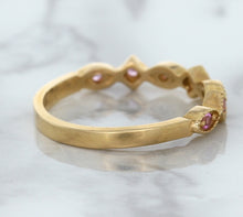 Load image into Gallery viewer, 0.22ctw Pink Sapphire Alternating Marquise Ring in 14K Rose Gold