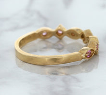Load image into Gallery viewer, 0.22ctw Pink Sapphire Alternating Marquise Ring in 14K Rose Gold