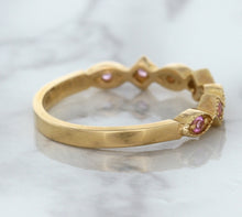 Load image into Gallery viewer, 0.22ctw Pink Sapphire Alternating Marquise Ring in 14K Rose Gold