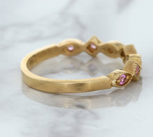 Load image into Gallery viewer, 0.22ctw Pink Sapphire Alternating Marquise Ring in 14K Rose Gold