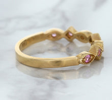 Load image into Gallery viewer, 0.22ctw Pink Sapphire Alternating Marquise Ring in 14K Rose Gold