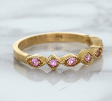 Load image into Gallery viewer, 0.22ctw Pink Sapphire Alternating Marquise Ring in 14K Rose Gold
